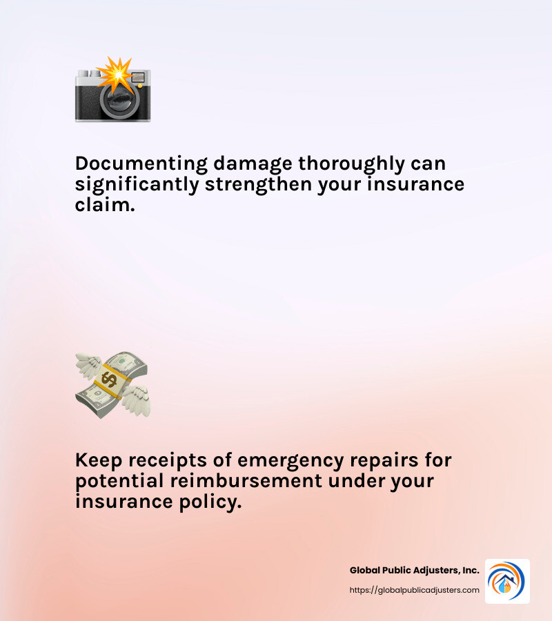 Receipt Documentation - property damage claims infographic 2_facts_emoji_light-gradient