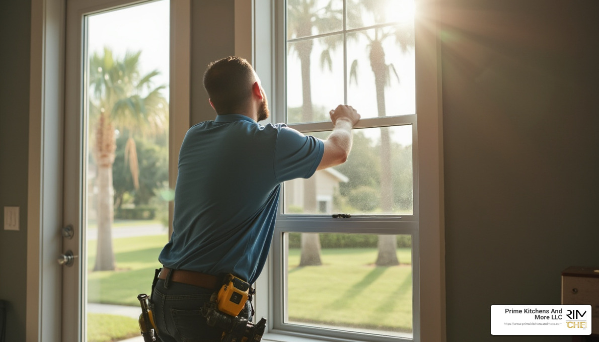 energy-efficient window installation in Orlando home - home renovation orlando fl