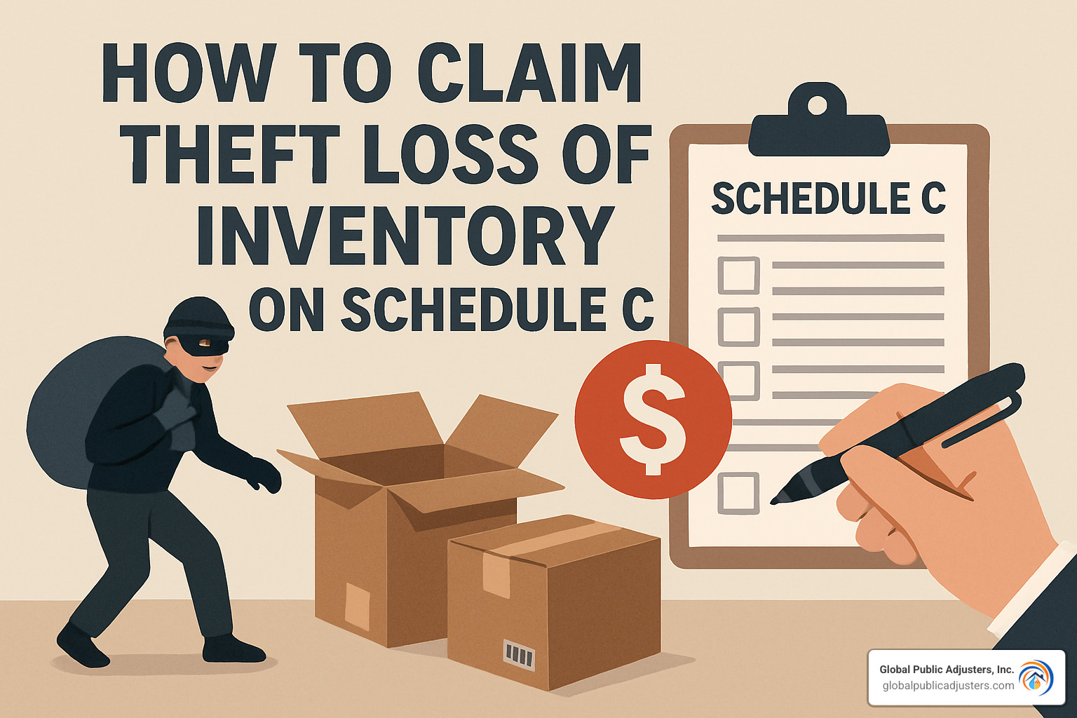 IRS audit notice letter - how to claim theft loss of inventory on schedule c IRS audit notice letter - how to claim theft loss of inventory on schedule c