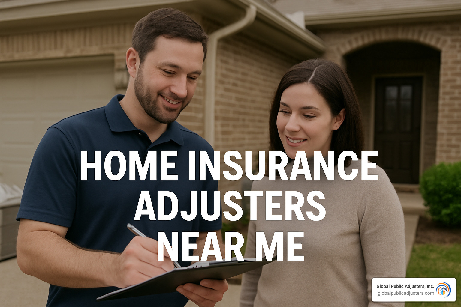Homeowner researching public adjusters on laptop - home insurance adjusters near me