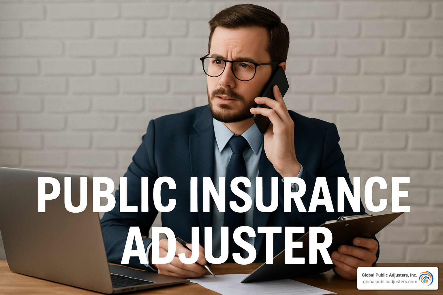 adjuster using moisture meter to detect water damage - public insurance adjuster