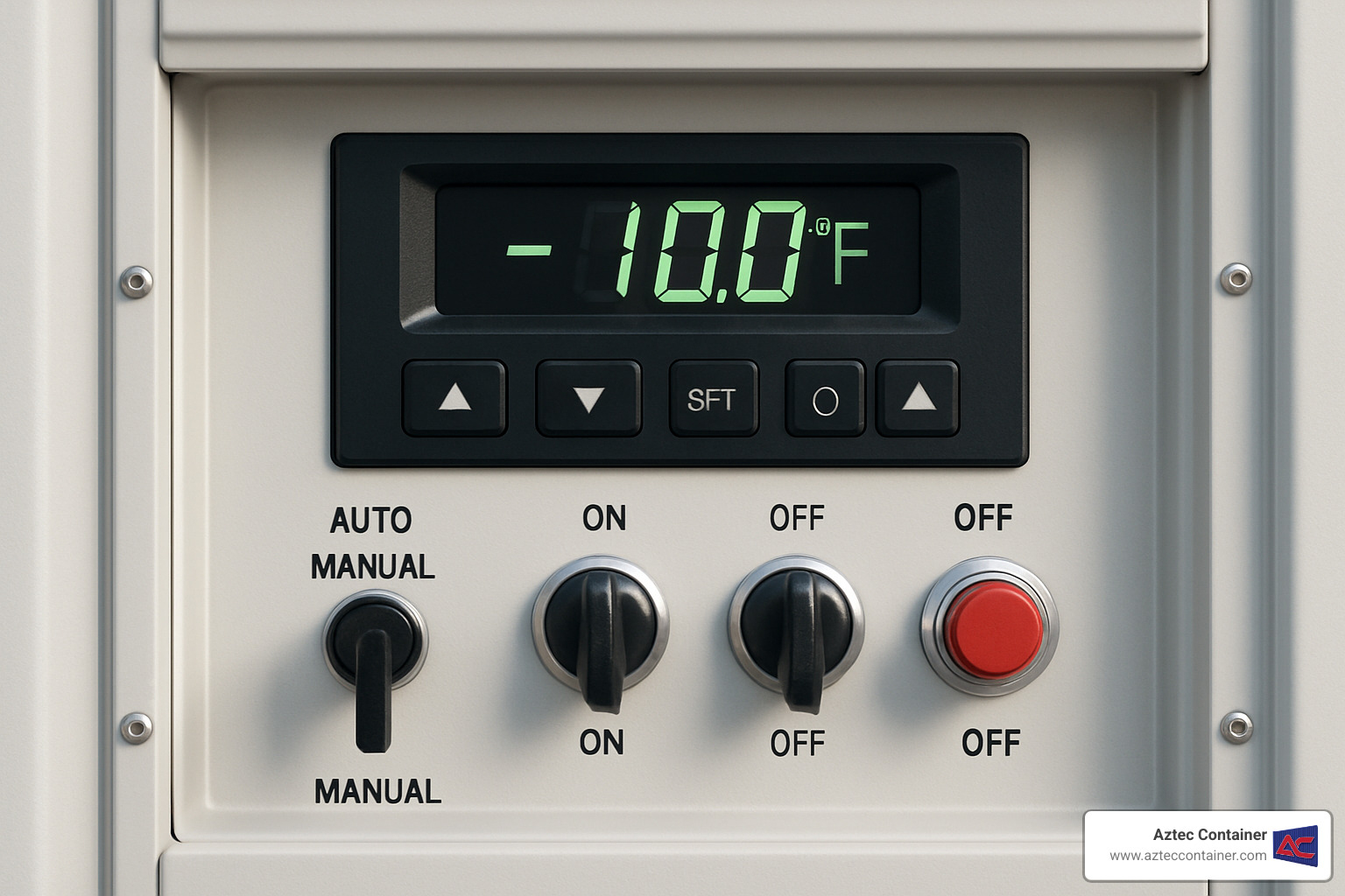 Refrigerated container control panel interior - 10 foot reefer containers for sale