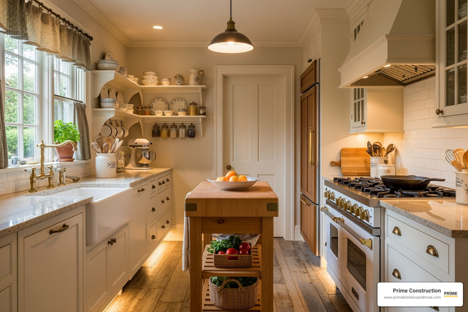 a galley kitchen layout with a rolling island - country small kitchen ideas a galley kitchen layout with a rolling island - country small kitchen ideas