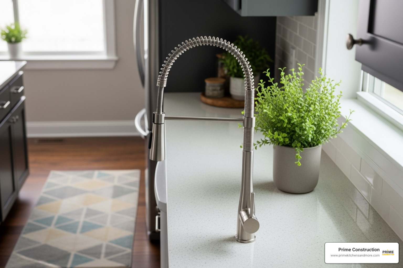 stylish kitchen corner with new faucet, small plant, and decorative rug - cost effective kitchen remodel stylish kitchen corner with new faucet, small plant, and decorative rug - cost effective kitchen remodel