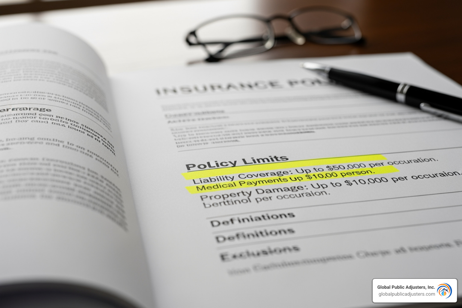 A close-up image of an insurance policy document, with the "policy limits" section highlighted. - can you negotiate a settlement with an insurance company A close-up image of an insurance policy document, with the "policy limits" section highlighted. - can you negotiate a settlement with an insurance company