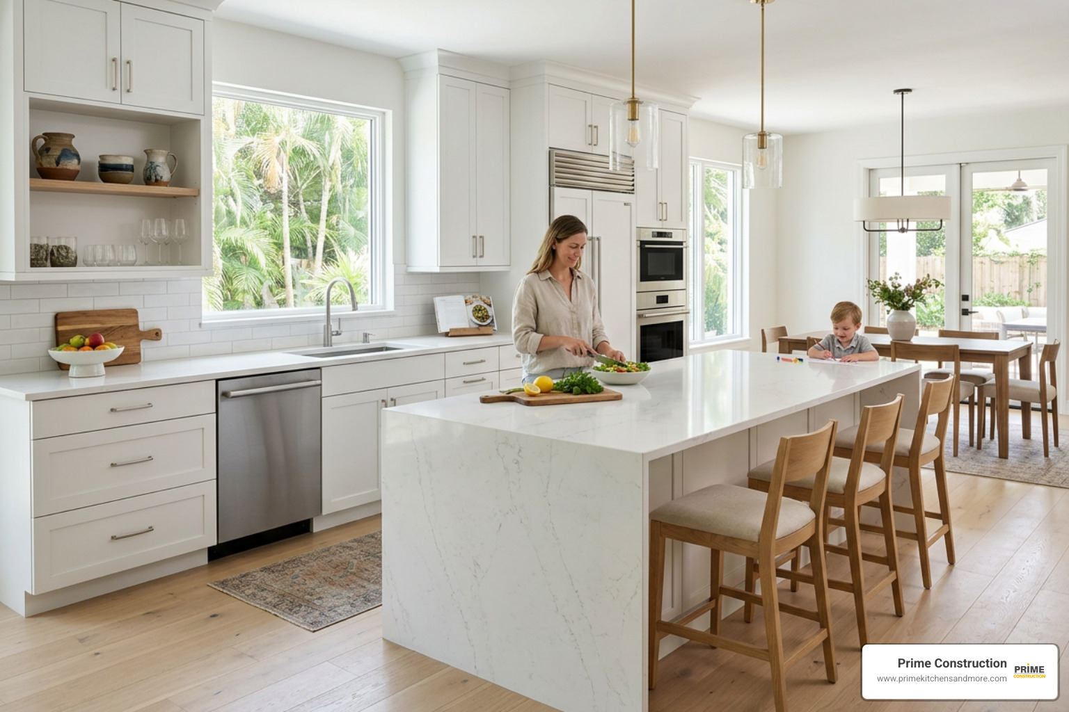 Custom cabinetry and quartz countertops in a modern Winter Park kitchen - Kitchen remodeling Winter Park Custom cabinetry and quartz countertops in a modern Winter Park kitchen - Kitchen remodeling Winter Park