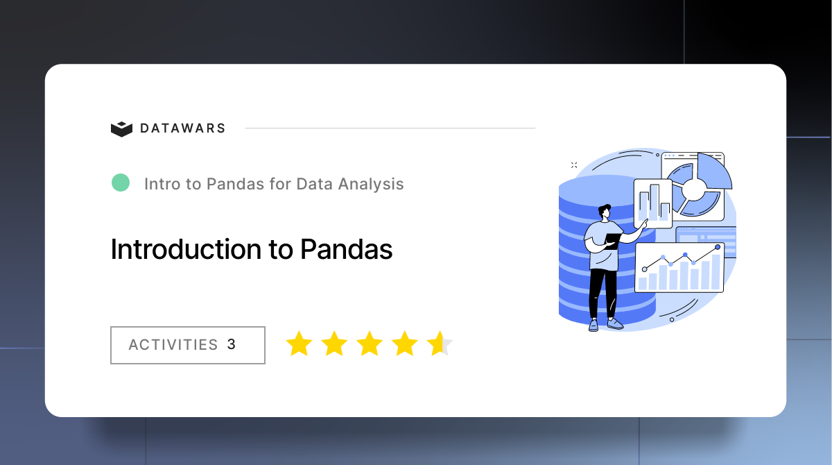 Introduction to pandas free data science project data wars