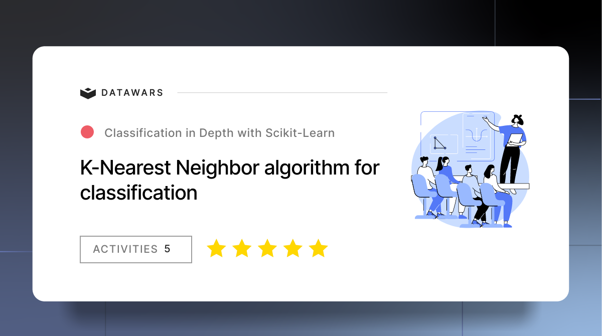 K-Nearest Neighbor algorithm for classification | Free Data Science ...