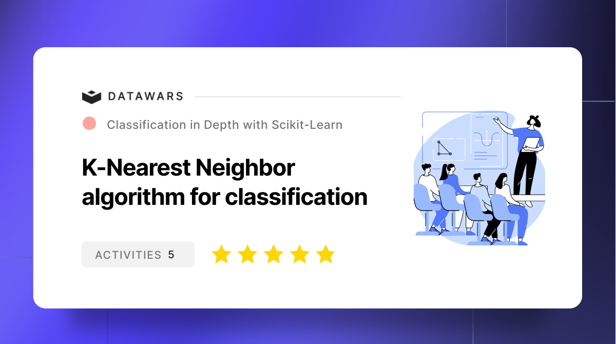K-Nearest Neighbor algorithm for classification | Free Data Science ...