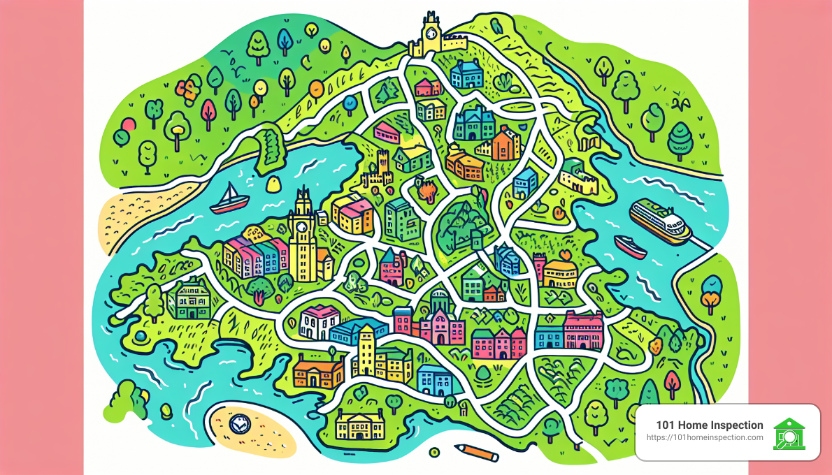 Map of Cardiff - bathroom remodelling cardiff