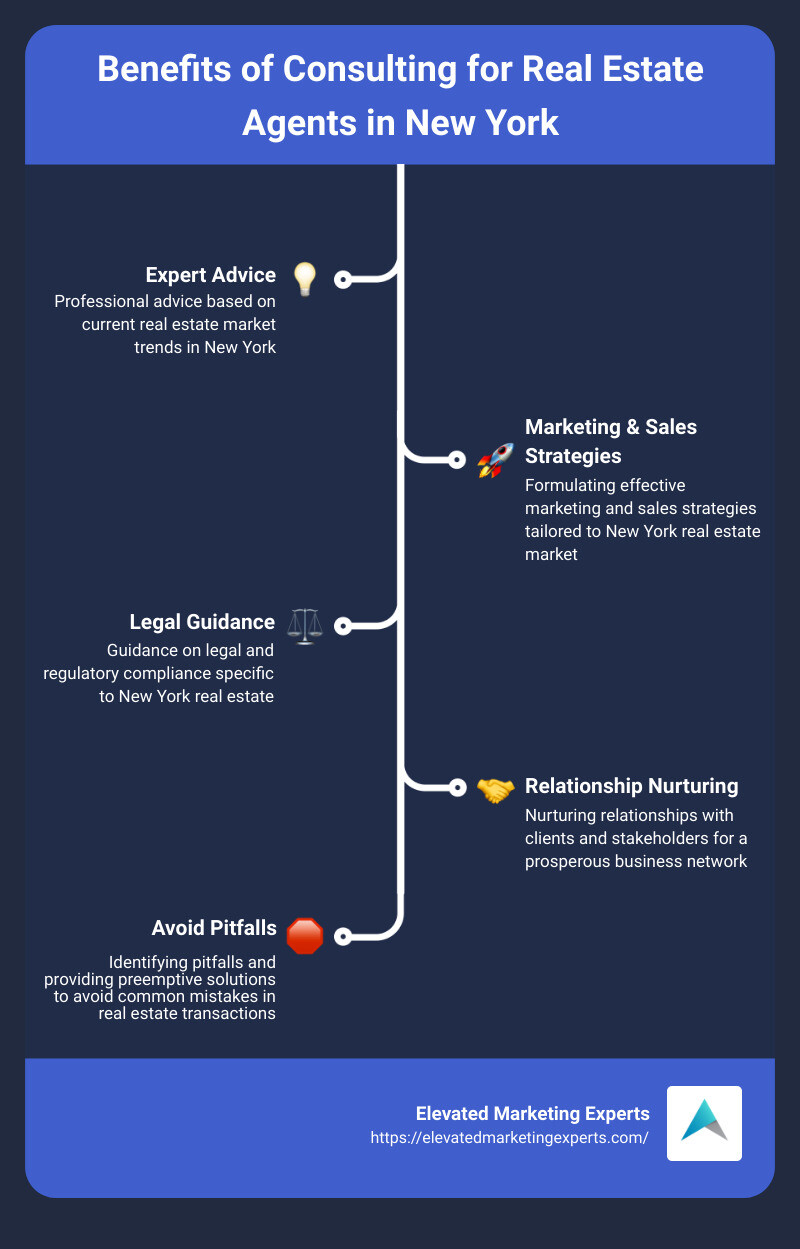 Consulting for Real Estate Agents Infographic - consulting for real estate agents in new york infographic infographic-line-5-steps