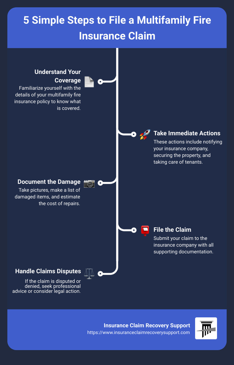 Multifamily Fire Insurance Claims: 5 Simple Filing Steps