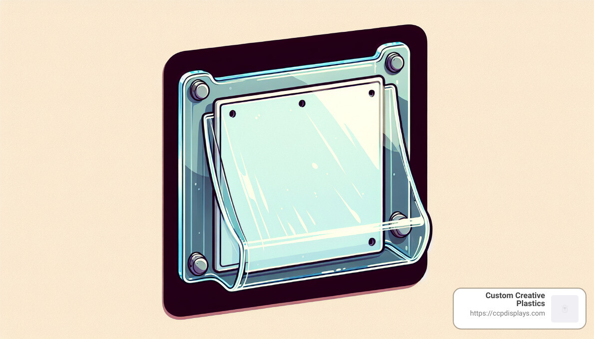 Acrylic Wall Sign Holder - 8 1/2 x 11 - acrylic sign holder