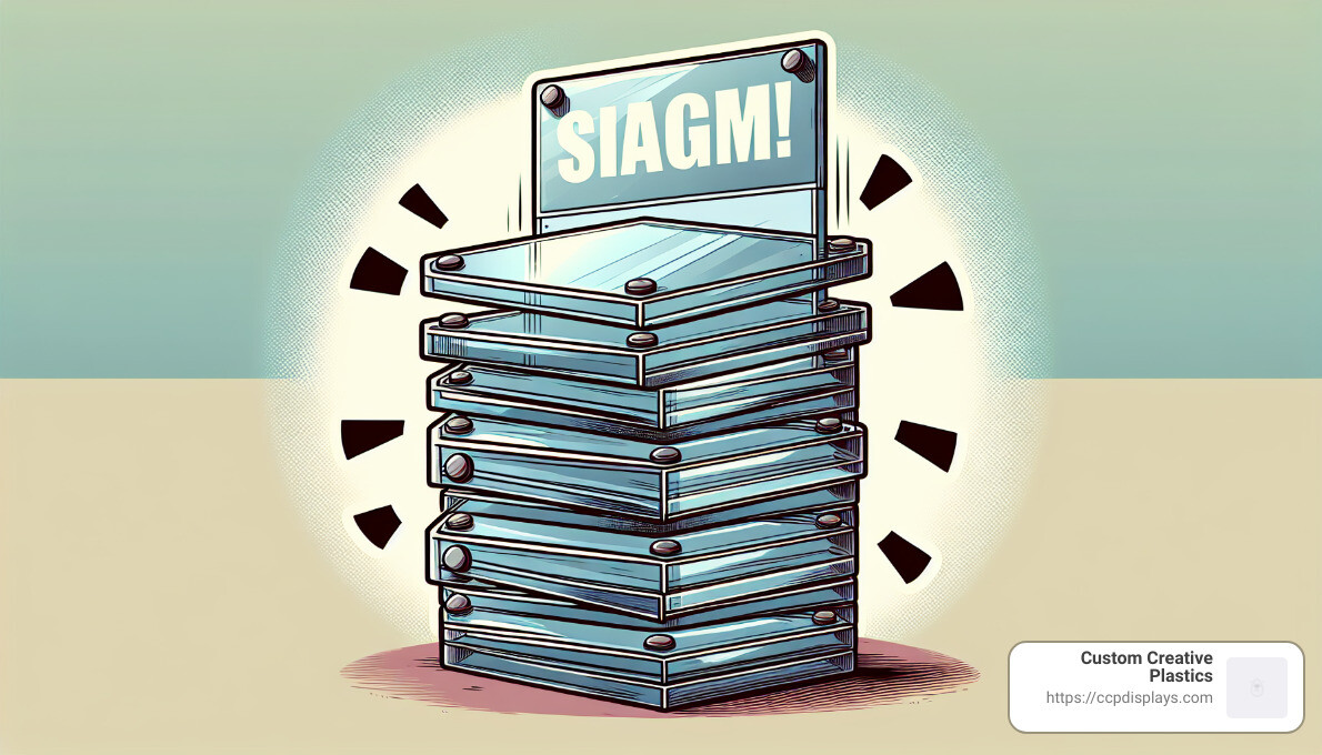 Acrylic Magnetic Sign Holder - 8 1/2 x 11 - acrylic sign holder