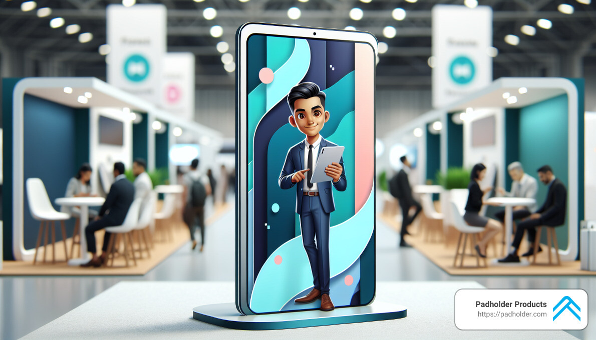 Pro Banner iPad Stand - customizable tablet stands
