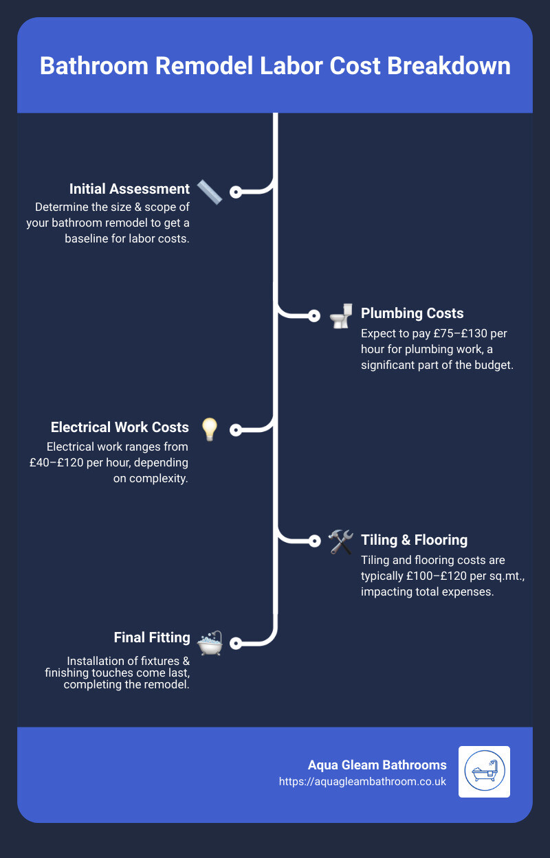 Infographic: Cost Estimation Breakdown - bathroom remodel labor cost calculator infographic infographic-line-5-steps