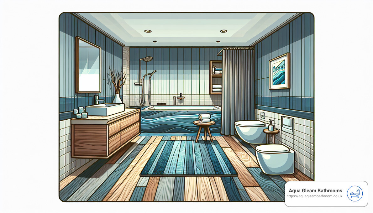 Luxury Vinyl Flooring - toilet flooring ideas