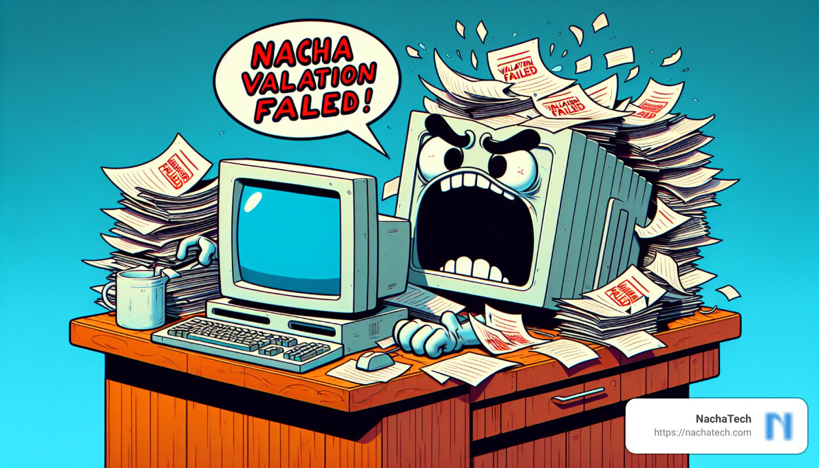 Nacha Validation - nacha validation failed