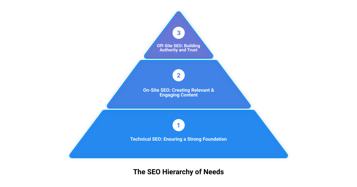 429a6524ea548c3a626999b4afe6de32468abf99 Buyer's Guide: Best Search Engine Optimisation Companies for 2024 The pressure to rank high on search engine results is real, isn't it? Whether you're a local start-up looking for visibility or a multinational company aiming to stay relevant, the battle for online attention is fierce and never-ending. That's where a search engine optimisation company comes in. Infographic summarizing the elements of SEO - the search engine optimisation company infographic 3_stage_pyramid
