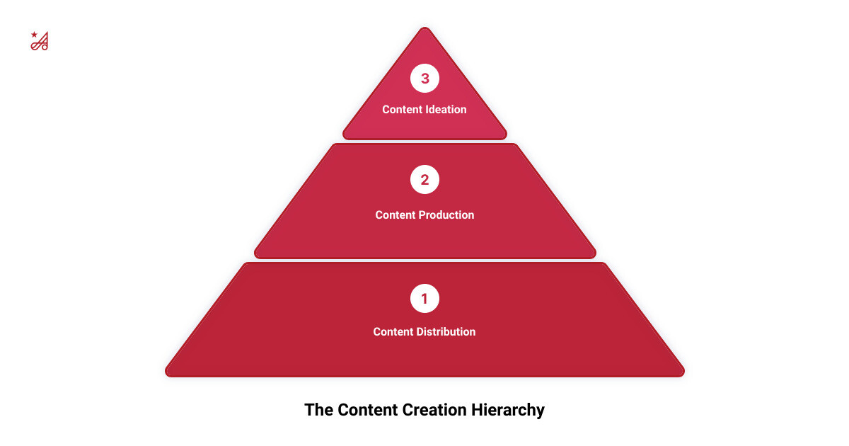 Content Creation Funnel - content creation in marketing infographic 3_stage_pyramid