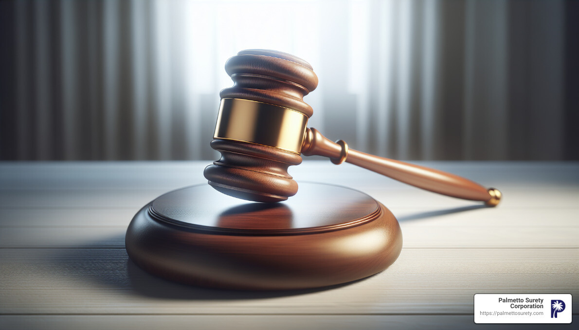 In-depth guide to understanding personal surety 3 Legal gavel - personal surety