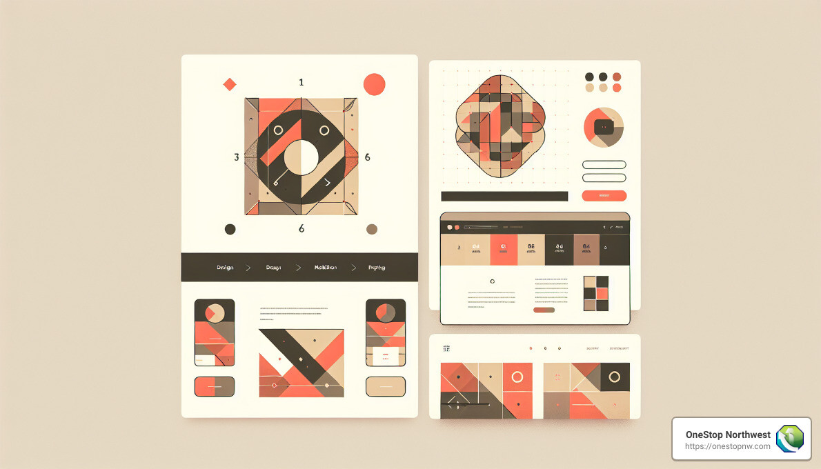 How a Marketing Agency Can Help You to Boost Your Brand Success Example of a well-designed brand identity including logo, website layout, and social media presence created by a marketing agency - marketing agency