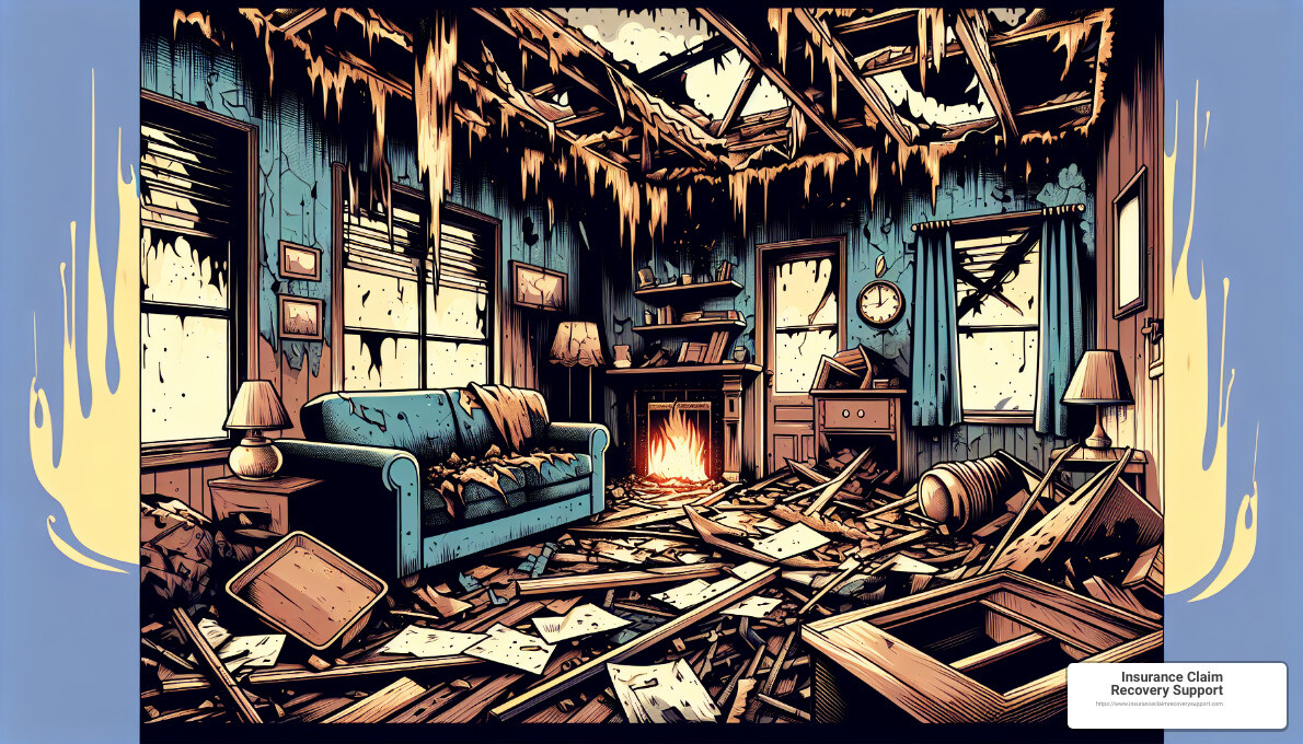 fire damaged property - fire claim help