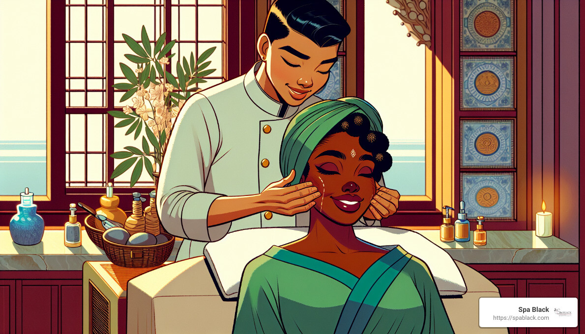 Woman enjoying a relaxing lymphatic drainage facial massage at a wellness spa - how often should you get lymphatic drainage massage