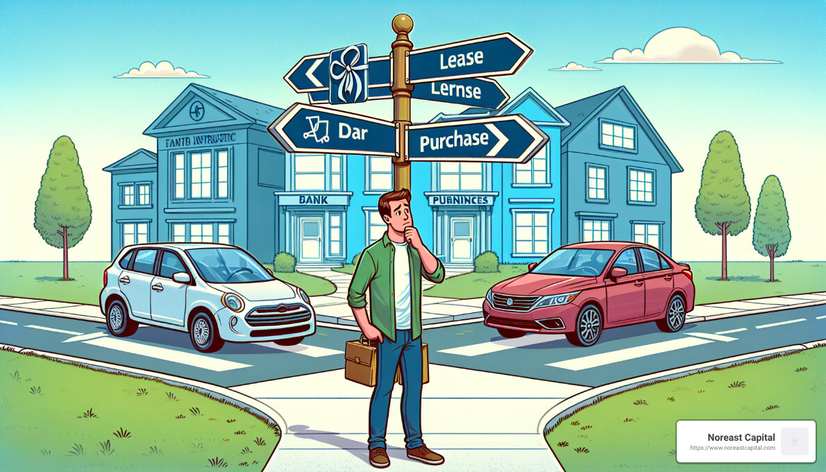 Lease vs Buy Decision - difference between financed and leased
