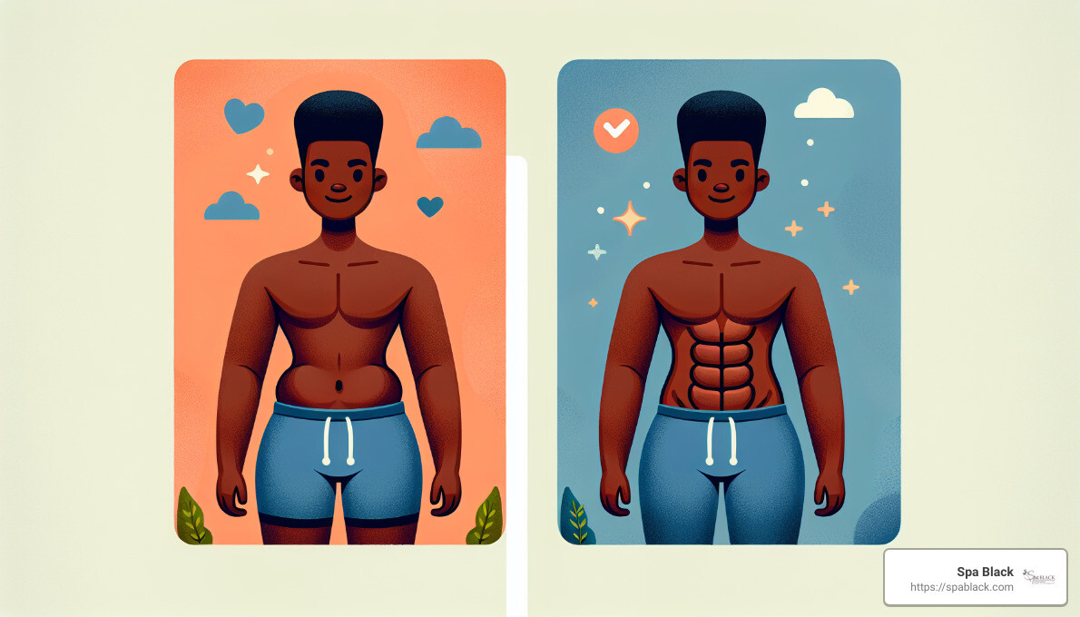 before and after body sculpting - is body sculpting worth it