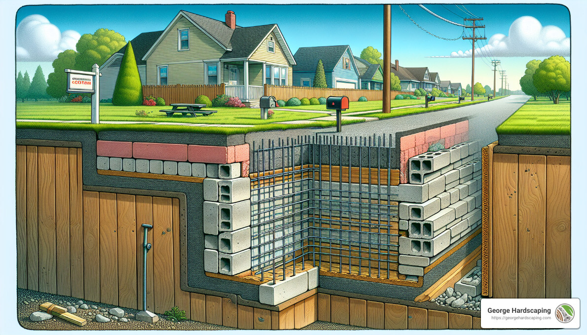 Geogrid for Retaining Walls - block retaining wall construction