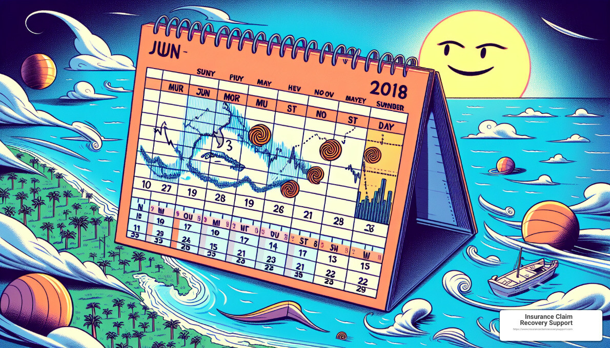 Hurricane Season Calendar - is there a hurricane coming to florida right now