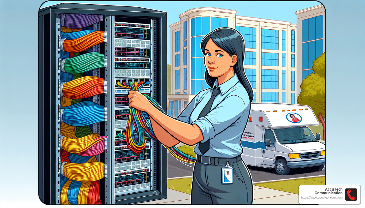 Network Cabling by Accutech Communications Network Cabling by Accutech Communications - Innerduct Installation Service Company