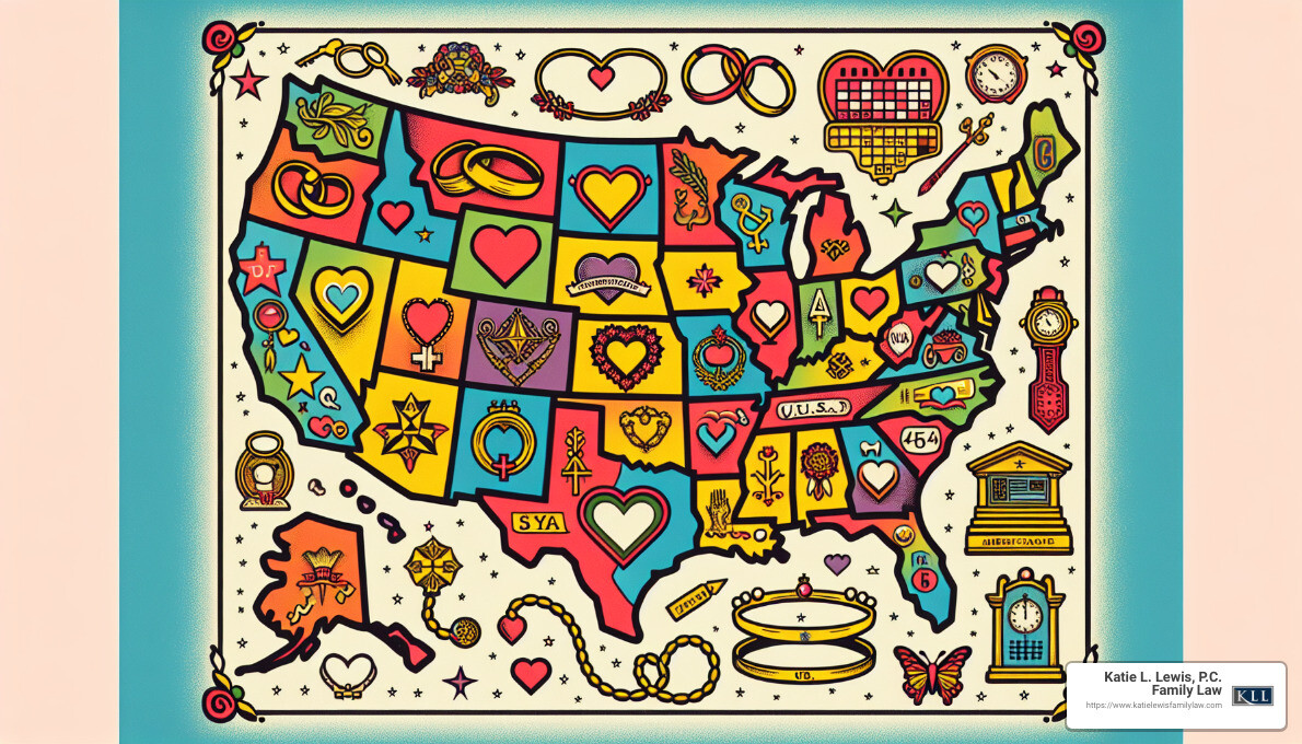 Common Law Marriage States - how many years is common law marriage