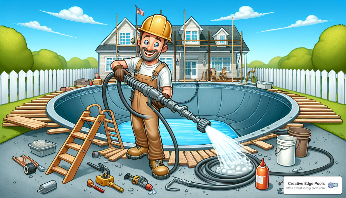 Gunite spraying - how long do gunite pools last