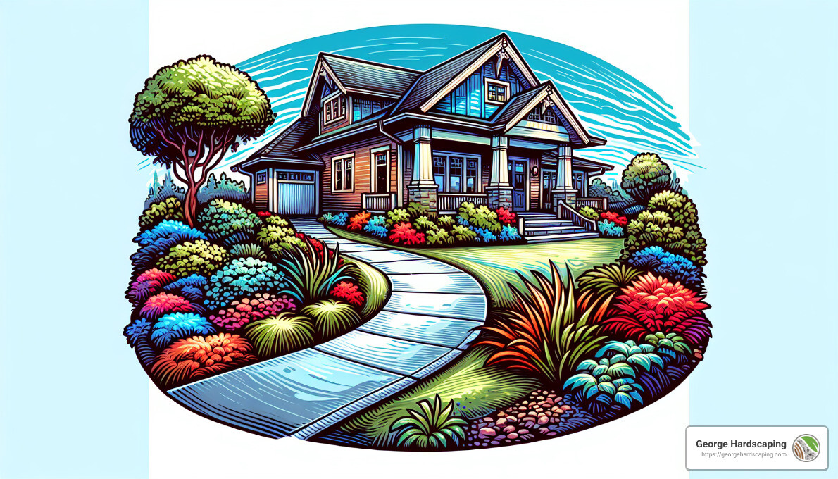 concrete walkway - sidewalk ideas