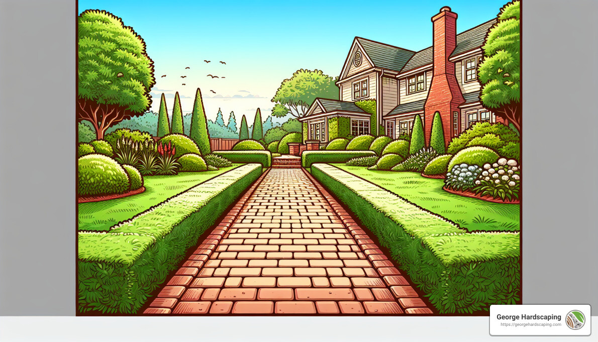 brick walkway - sidewalk ideas