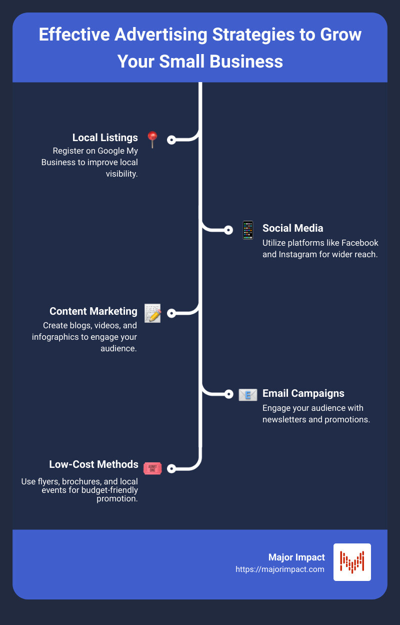Effective advertising strategies to grow your small business - advertise small business infographic infographic-line-5-steps Effective advertising strategies to grow your small business - advertise small business infographic infographic-line-5-steps
