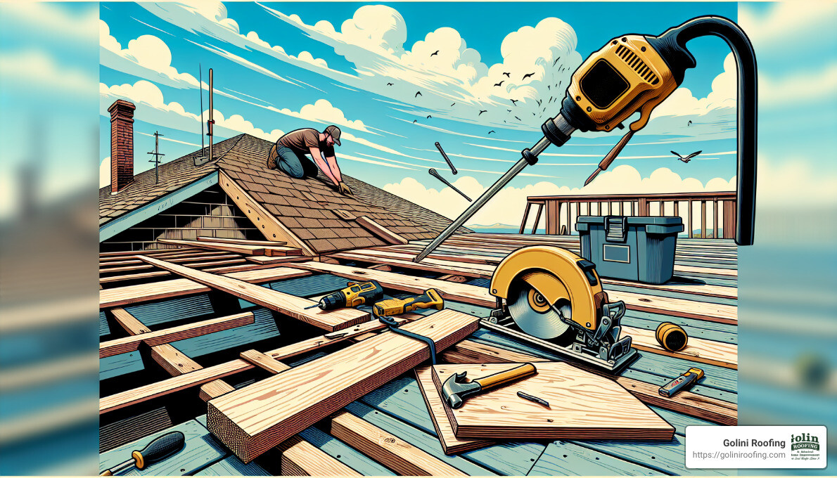 roof deck repair - how long does it take to replace a roof