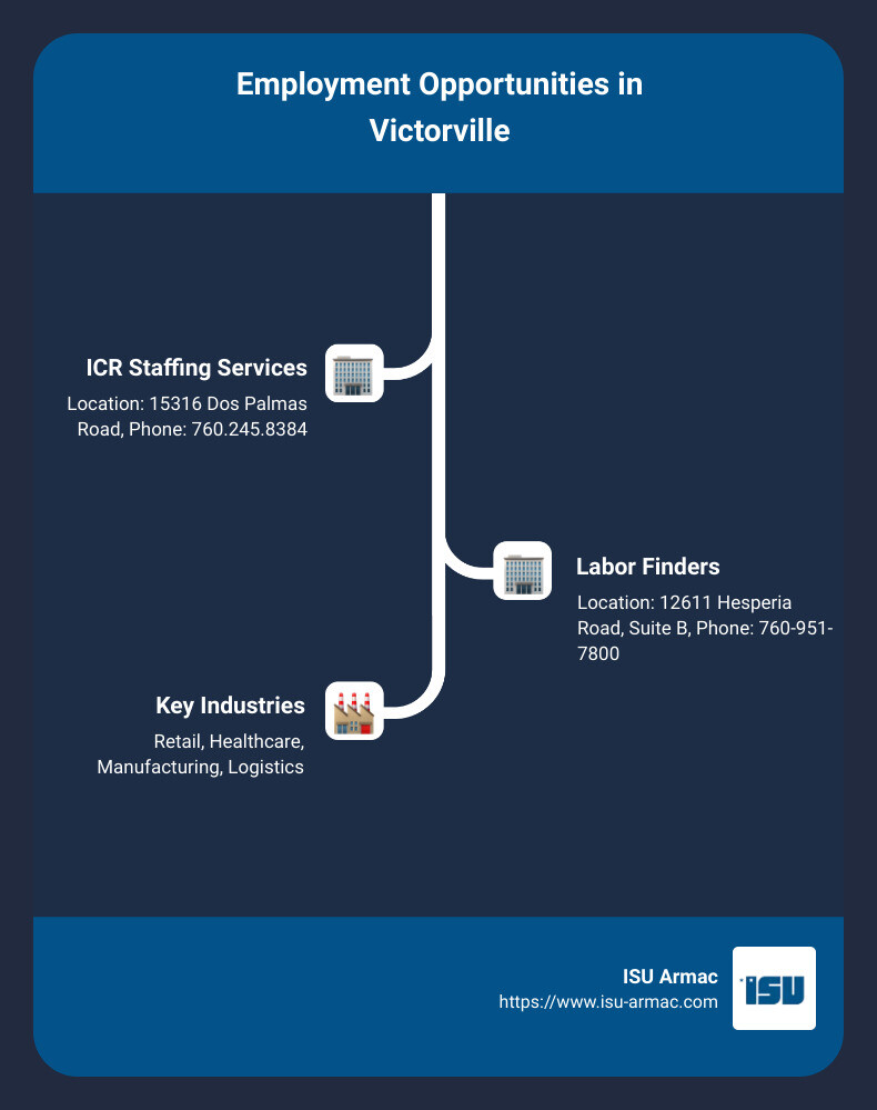 Victorville Employment Snapshot - job agencies in victorville infographic infographic-line-3-steps