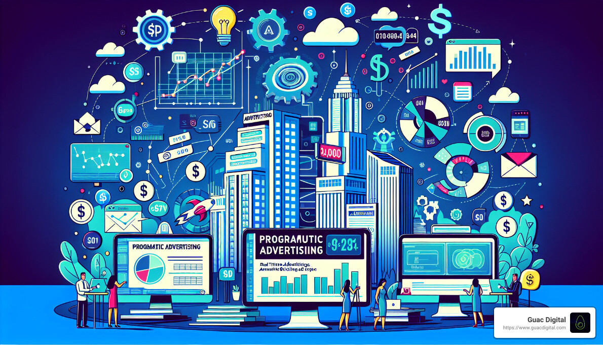 Real-time bidding illustration - programmatic ad companies