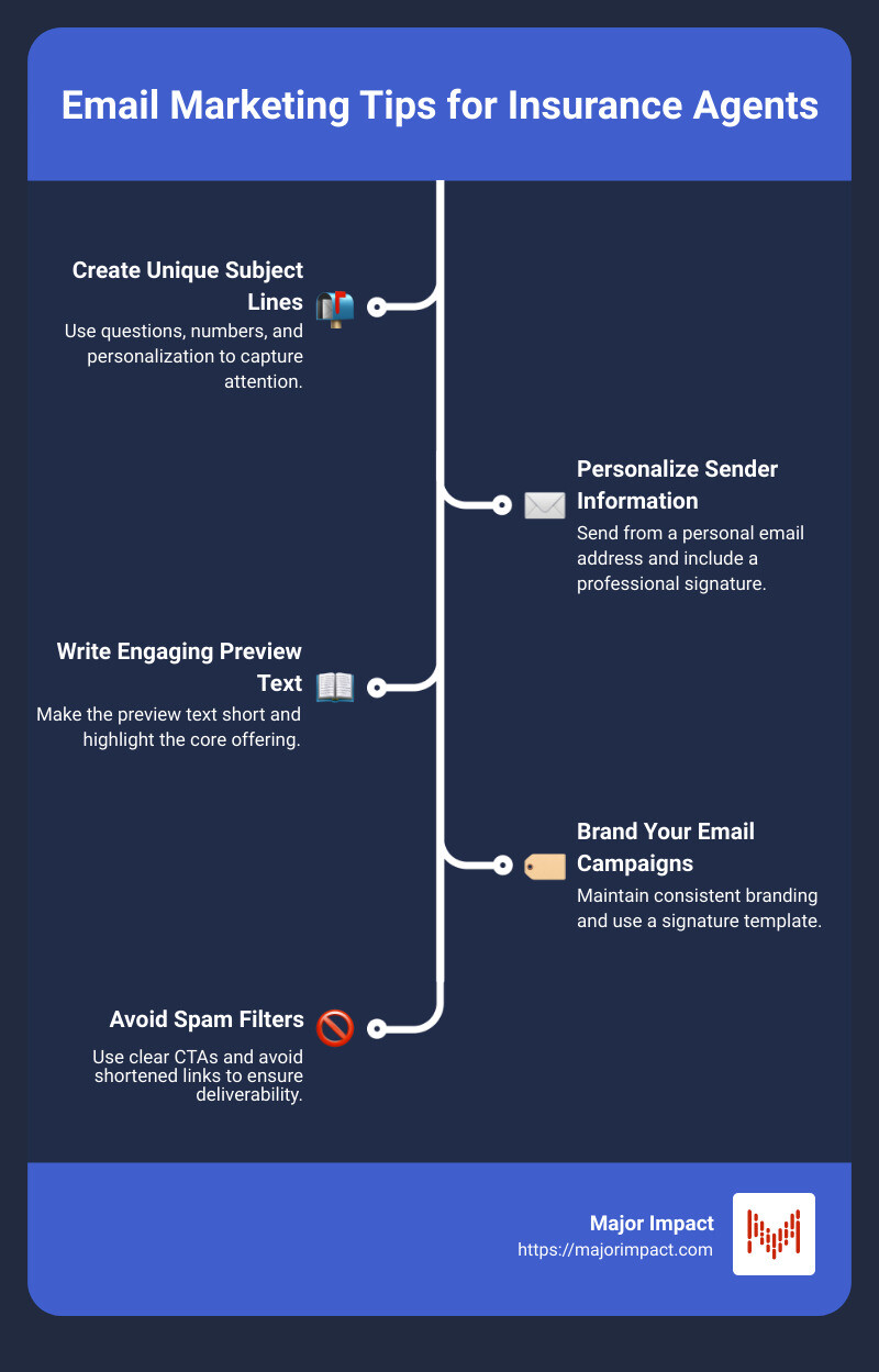 Email Marketing Tips for Insurance Agents: A Quick Guide - email marketing tips for insurance leads infographic infographic-line-5-steps Email Marketing Tips for Insurance Agents: A Quick Guide - email marketing tips for insurance leads infographic infographic-line-5-steps