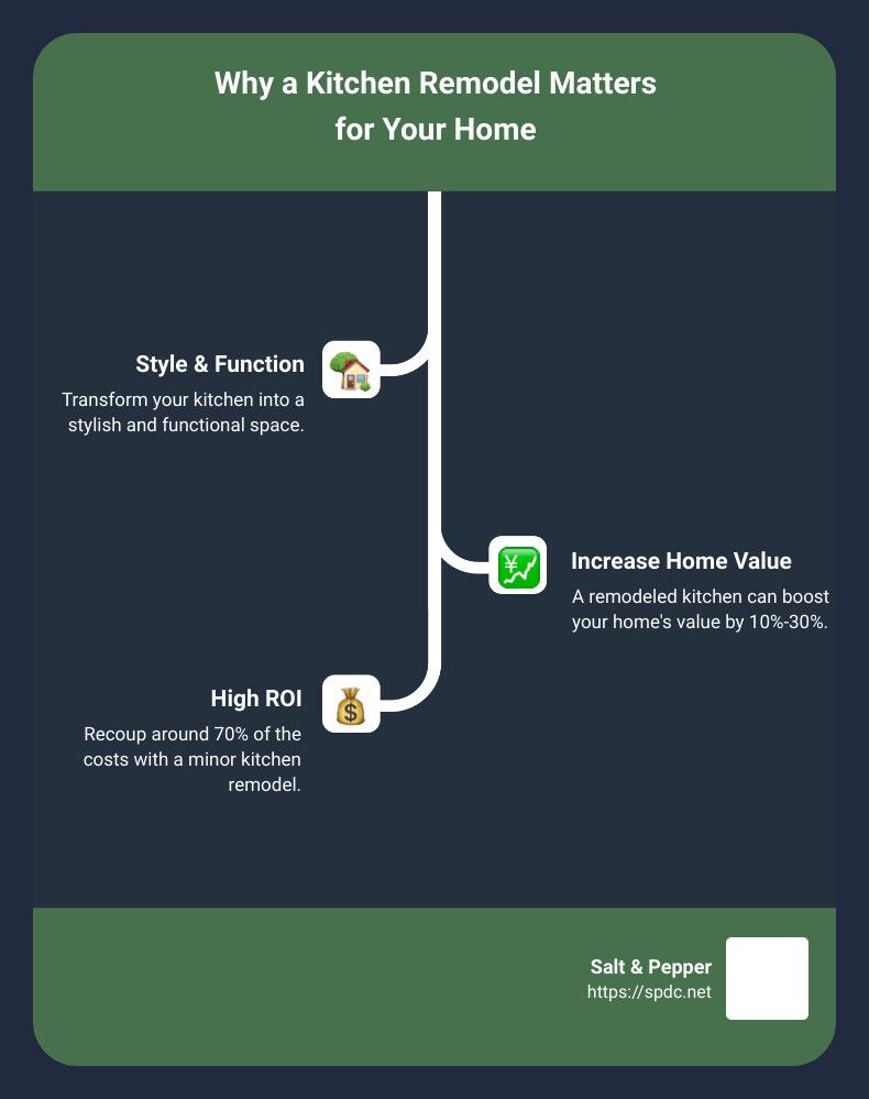 Benefits of kitchen remodel - kitchen remodelers near me infographic infographic-line-3-steps