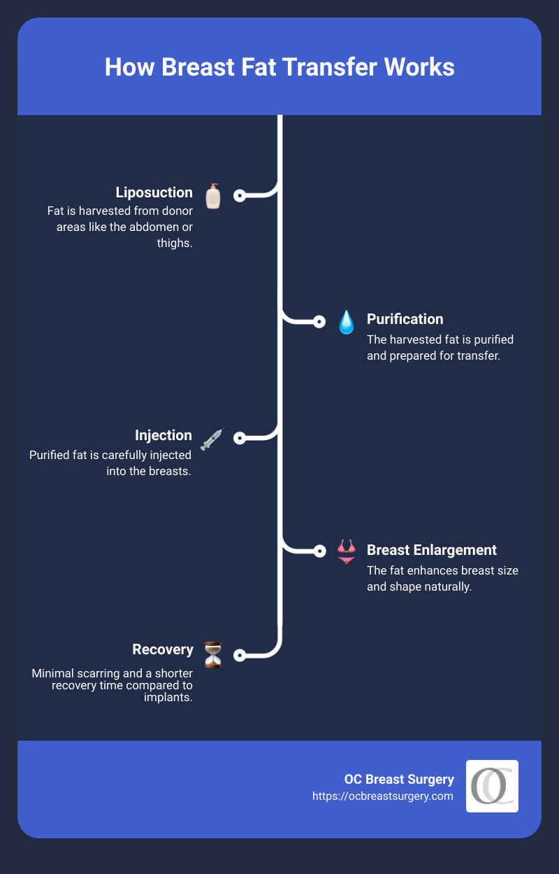 Breast Fat Transfer Benefits - breast fat transfer infographic infographic-line-5-steps