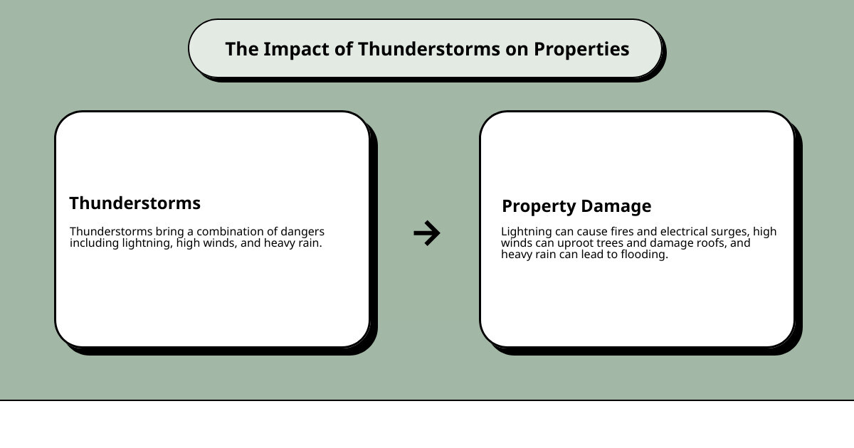 Thunderstorms and Property Damage: Key Points - can thunder cause damage infographic cause_effect_text