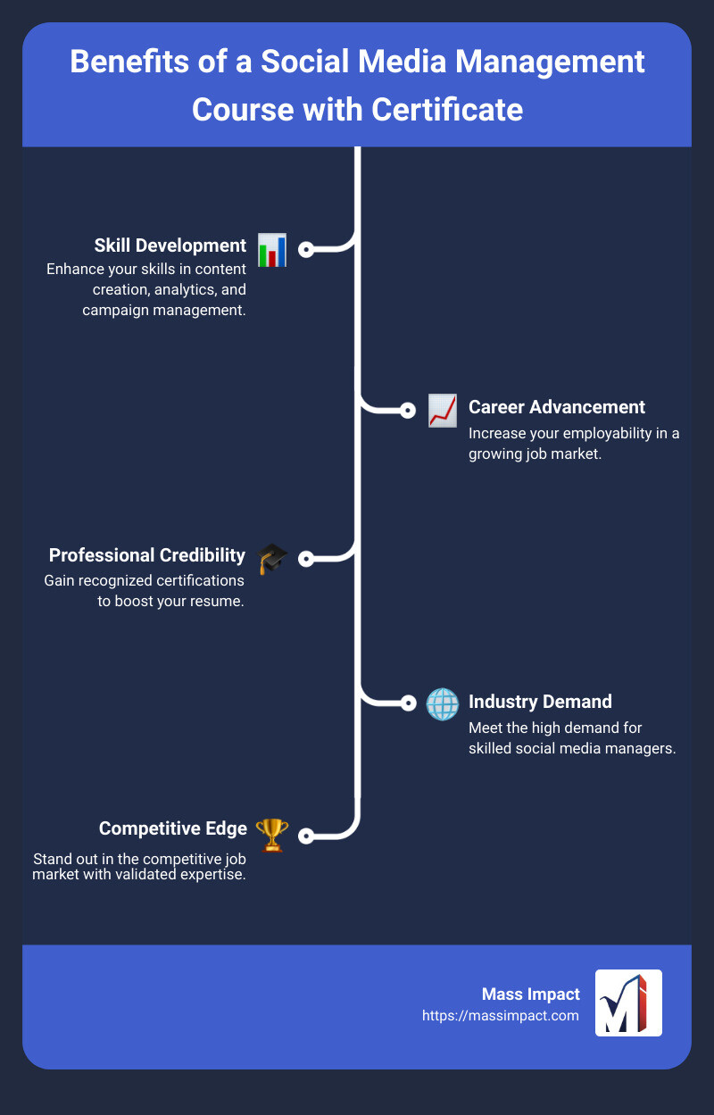 Benefits of a Social Media Management Course with Certificate - social media management course with certificate infographic infographic-line-5-steps Benefits of a Social Media Management Course with Certificate - social media management course with certificate infographic infographic-line-5-steps