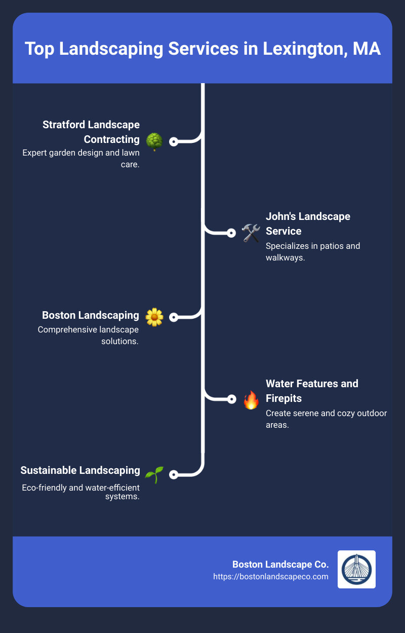 List of landscaping services in Lexington, MA - Landscapers Lexington Massachusetts infographic infographic-line-5-steps List of landscaping services in Lexington, MA - Landscapers Lexington Massachusetts infographic infographic-line-5-steps