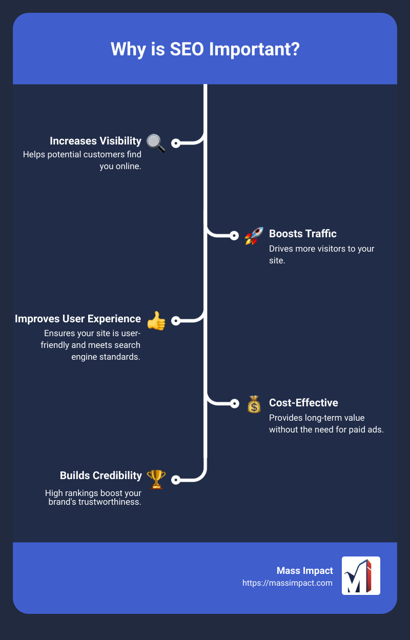 SEO Importance - what is seo infographic infographic-line-5-steps