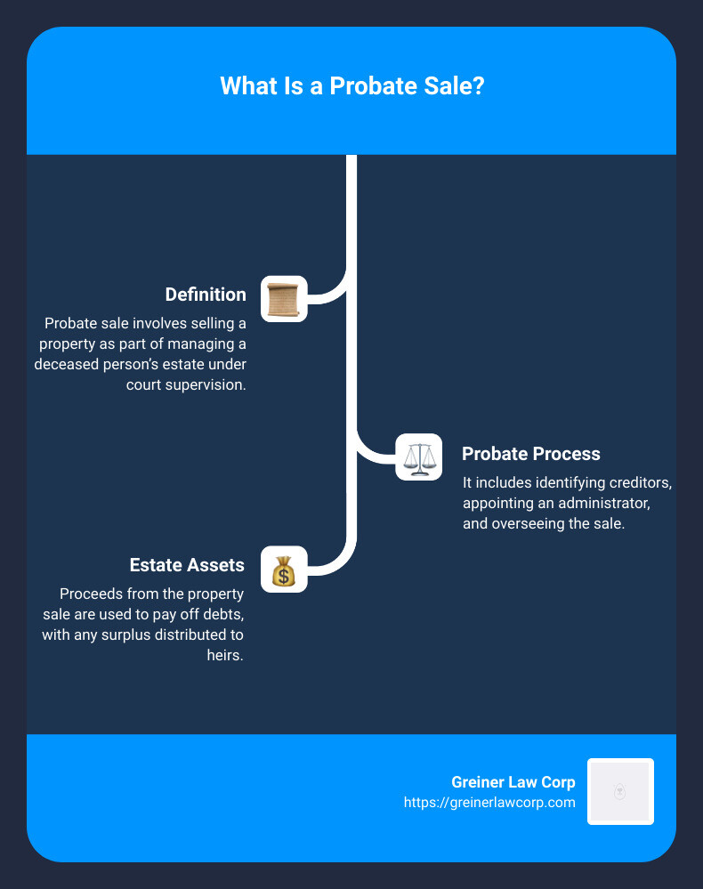 Probate Sale Infographic - what is probate sale infographic infographic-line-3-steps