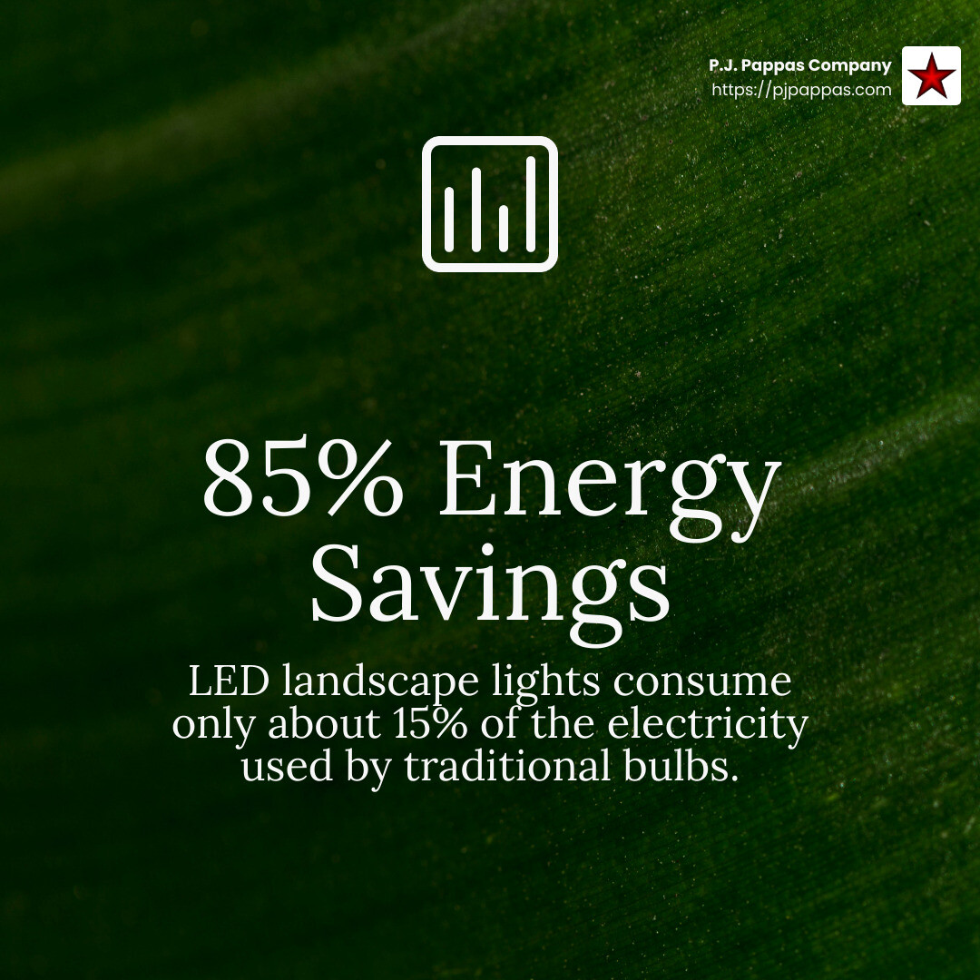 Environmental benefits of LED lights infographic - landscape led lights infographic simple-stat-green